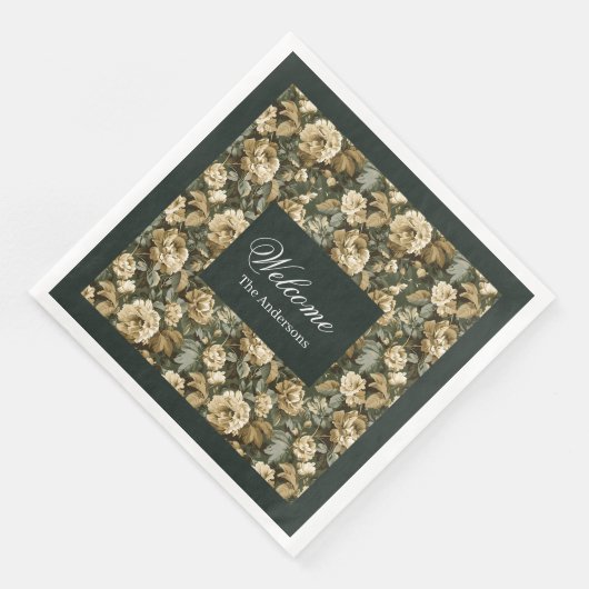 Serviette En Papier Botanical Sage Napkins Lux Pastel Dining Accent (Coin)