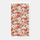 Serviette En Papier Botanique Boho Automne Fleur sauvage Meadow Motif (Devant)