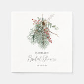 Serviette En Papier Botanique d'hiver (Devant)