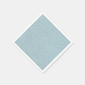 Serviette En Papier Botanique Florale Bleue Moderne (Coin)