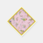 Serviette En Papier Botanique oiseaux (Coin)
