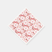 Serviette En Papier Botaniques neutres - Poppies roses (Coin)