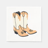 Serviette En Papier Botte de cowboy Brown (Devant)