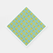 Serviette En Papier Botte de pluie en caoutchouc jaune (Coin)