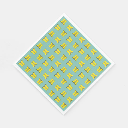 Serviette En Papier Botte de pluie en caoutchouc jaune (Coin)