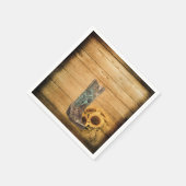 Serviette En Papier Botte de tournesol de l'Ouest patiné (Coin)