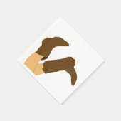 Serviette En Papier Bottes Cowboy (Coin)