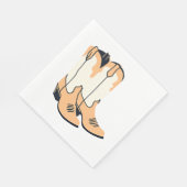 Serviette En Papier Bottes de cow-boy marron (Coin)