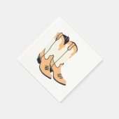 Serviette En Papier Bottes de cow-boy marron (Coin)