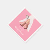 Serviette En Papier Bottes de cowboy et douche de mariée en robe de ma (Coin)