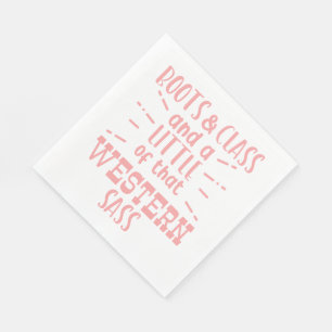Serviette En Papier Bottes de cowboy occidentales pour chevaux Cavalie