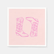 Bottes de cowgirl Barbie roses pour enterrement de