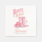 Serviette En Papier Bottes et bulles Fête de mariage western cowgirl r (Devant)