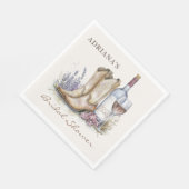 Serviette En Papier Bottes et Mousseux Floral Fête de Mariage (Coin)