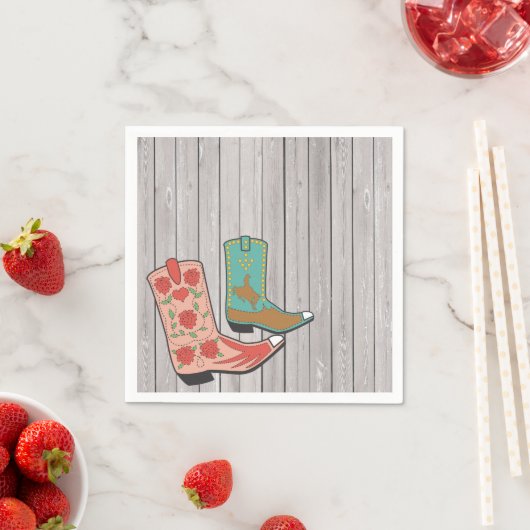 Serviette En Papier Bottes Fantastiques (En situation)