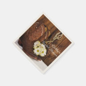 Serviette En Papier Bottes, marguerites et cheval Bit Fête des mariées (Coin)