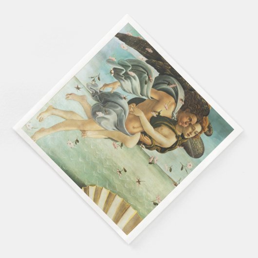Serviette En Papier Botticelli "The Birth of Venus - Zephyr & Chloris" (Coin)