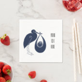 Serviette En Papier Bouche bleue (En situation)