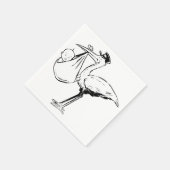 Serviette En Papier Bouche Contenant Une Naples Papier Bébé (Coin)