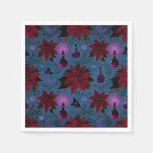 Serviette En Papier Bouche Nightshade Poinsettia Potions Découpage (Devant)