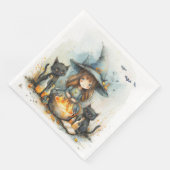 Serviette En Papier Bouche Whimsical à l'aquarelle mignonne pour décou (Coin)