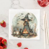 Serviette En Papier Bouche Whimsical à l'aquarelle mignonne pour décou (En situation)