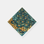 Serviette En Papier Bouches d'aquarelle bleu (Coin)