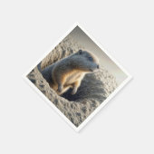 Serviette En Papier Bouchon de fond curieux dans un trou (Coin)