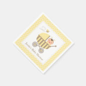 Serviette En Papier Bouclier Bumble Bee Stroller Baby showers Fournitu (Coin)