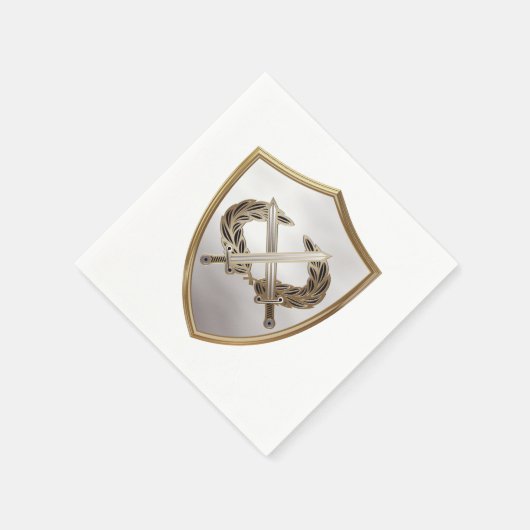 Serviette En Papier Bouclier et épées (Coin)