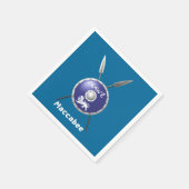 Serviette En Papier Bouclier Maccabee Et Paroles (Coin)