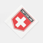 Serviette En Papier Bouclier suisse (Coin)