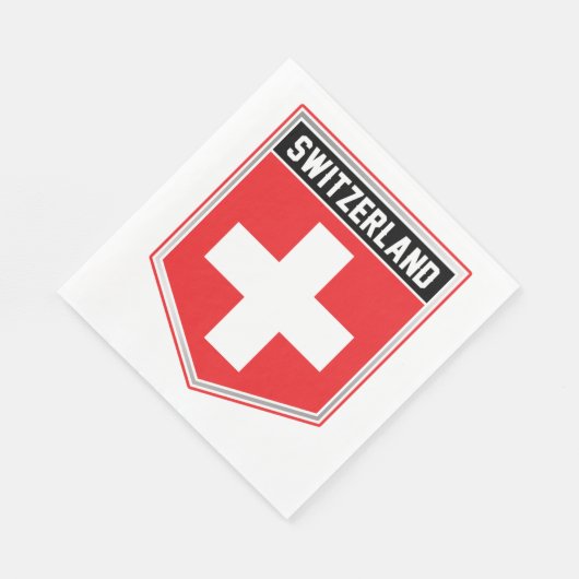 Serviette En Papier Bouclier suisse (Coin)