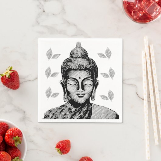Serviette En Papier Bouddha (En situation)