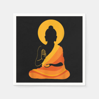 Serviette En Papier Bouddha YingYang Zen Yoga, Détendez-vous, Profitez