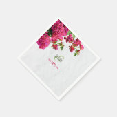 Serviette En Papier Bougainvillea Méditerranée Grec Mariage (Coin)