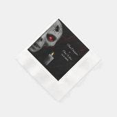 Serviette En Papier Bougie d'araignée gothique - Halloween Moody foncé (Coin)