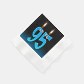 Serviette En Papier Bougie de 95e anniversaire aux globes oculaires (Coin)