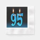 Serviette En Papier Bougie de 95e anniversaire aux globes oculaires (Devant)