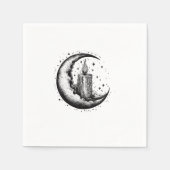 Serviette En Papier Bougie Lit Moon (Devant)