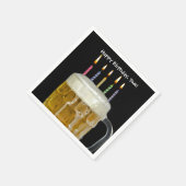 Serviette En Papier bougies d'anniversaire dans une tasse de bière (Coin)