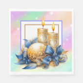 Serviette En Papier Bougies de Noël (Devant)