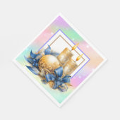 Serviette En Papier Bougies de Noël (Coin)