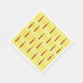 Serviette En Papier Bougies lumineuses Fête d'anniversaire (Coin)