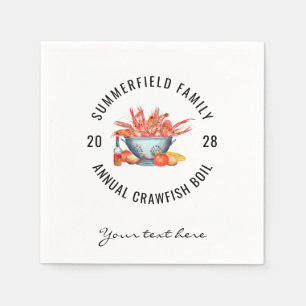 Serviette En Papier Bouillabaisse de fruits de mer Fête de famille ass