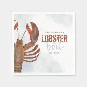 Serviette En Papier Bouillabaisse de homard minimaliste moderne de fru