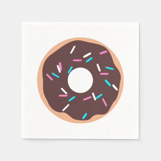 Serviette En Papier Bouillie de chocolat avec arroses (Devant)