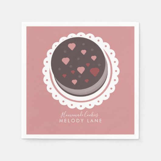 Serviette En Papier Boulangerie biscuits maison Biscuits Dolly (Devant)