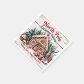Serviette En Papier Boulangerie de Noël au Pôle Nord (Coin)