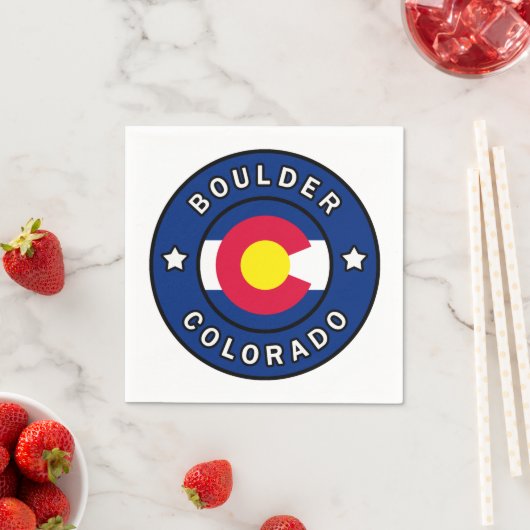 Serviette En Papier Boulder Colorado (En situation)